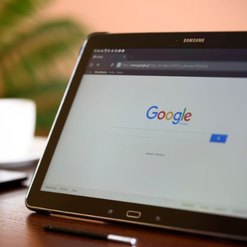 painting contractor SEO agency graphic showing google browser