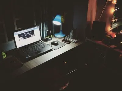 custom website services for local service based businesses, with a computer showing a website project underway